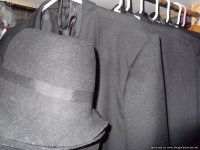 Lot 562 - 7 men in Black/Blues Brothers suits each with...