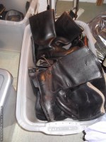 Lot 616 - German Army; box containing 4 pairs of heavy...