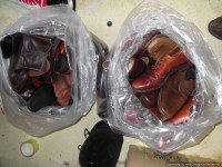 Lot 670 - 2 large bags; 1 of mens brown brogues/lace-ons...