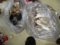 Lot 671 - 2 bags of ladies 1960s/70s shoes