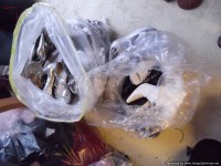 Lot 681 - 2 bags of 1970s dance sandals and 1970s style...