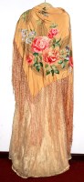 Lot 765 - A ladies cream cotton lace lined dress with...