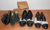 Lot 777 - Two pairs of gents patent leather shoes, pair...