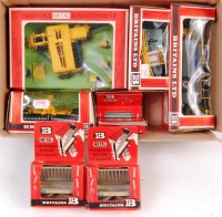 Lot 1205 - Britains farm tractor implements group to...