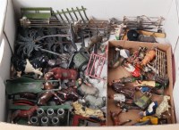 Lot 1225 - 12 assorted lead and hollowcast figures to...