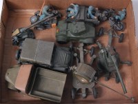 Lot 1250 - 9 Britains and Benbros military issue diecast...