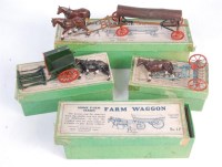 Lot 1257 - 4 assorted Britains lead farm series models to...