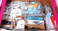 Lot 1536 - Mixed white metal and plastic warship...