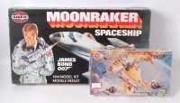 Lot 1554 - James Bond related Airfix kits, both appear as...