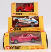 Lot 1604 - Corgi Whizzwheels group to include; 1163 Santa...
