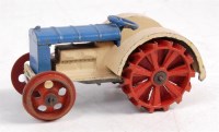 Lot 1901 - Dinky Toys, pre-war 22E farm tractor, blue and...