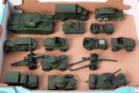 Lot 1923 - 15 playworn Dinky Toys, military vehicles and...