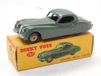 Lot 1999 - Dinky Toys, 157 Jaguar XK120 Coupe, dark sage...
