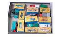 Lot 2345 - 9 Matchbox 1-75 series diecasts, all boxes a/f,...