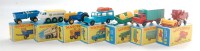 Lot 2361 - 7 boxed Matchbox 1-75 series diecasts, type D,...