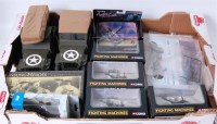 Lot 2528 - 9 assorted diecast military vehicle and...