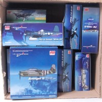 Lot 2589 - 10 Hobbymaster diecast aircraft models, mixed...