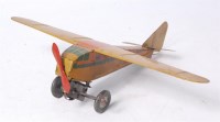 Lot 3135 - Mettoy, Tinplate Monoplane, lithographed in...