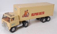 Lot 3146 - Early ERTL tinplate Alpha Beta articulated...