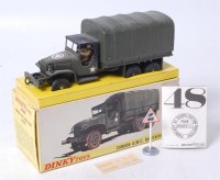 Lot 1946 - French Dinky, 809 GMC 6x6 truck, khaki and...