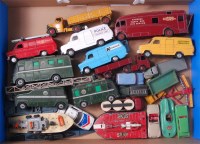 Lot 1974 - 25 playworn or repainted commercial, emergency...