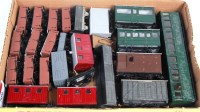 Lot 709 - 25 009 kit built wagons and coaches by...