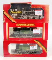 Lot 735 - 3 Hornby class J83 0-6-0 tank engines R252...