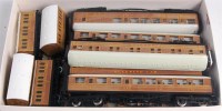 Lot 760 - 6 hornby Gresley teak coaches (G) and 4 teak...