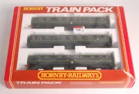 Lot 908 - A Hornby R369 3 car class 110 DMU, BR green,...