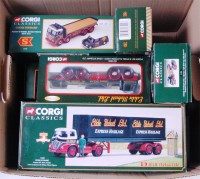 Lot 2551 - 10 Corgi Eddie Stobart related diecasts, all...