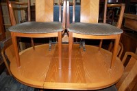 Lot 1188 - A set of six 1970s G-Plan teak splatback...