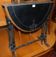 Lot 1197 - An Aesthetic Movement ebonised and amboyna...