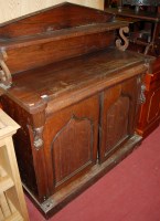 Lot 1223 - An early Victorian rosewood chiffonier, with...
