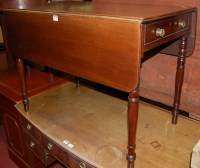 Lot 1228 - A 19th century mahogany round cornered...