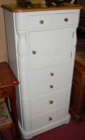 Lot 1241 - A Laura Ashley oak and painted round cornered...