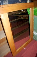 Lot 1253 - A contemporary joined light elm framed...