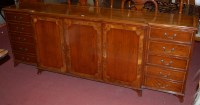 Lot 1260 - A contemporary yew, birdseye maple and...