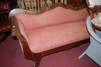 Lot 1293 - A William IV mahogany and upholstered...