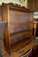 Lot 1337 - An early 20th century oak freestanding open...