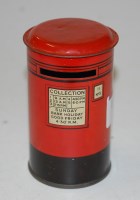 Lot 1572 - A National Savings tinplate postbox money-box