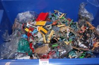 Lot 1588 - A box containing a large quantity of plastic...