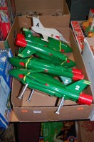 Lot 1618 - Five various loose Thunderbirds plastic large...