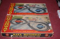 Lot 1633 - Two boxed Louis Marx motorway playsets, both...