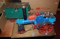 Lot 1638 - A Meccano home built model of a steam roller...