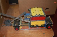 Lot 1639 - A Meccano home built model of a low loader...