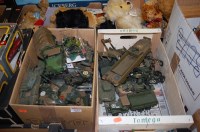 Lot 1644 - Two boxes containing a quantity of plastic kit...