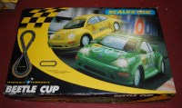 Lot 1661 - A Scalextric Beetle cup boxed slop car set