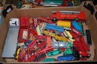 Lot 1682 - One box qty vintage diecast to inc. Dinky...