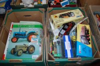 Lot 1690 - Two boxes qty modern release diecast and farm...
