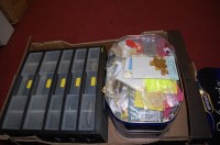 Lot 1697 - Three boxes of 00 and 0 gauge railway accessories